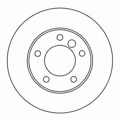 Alanko 303279 Unventilated front brake disc 303279