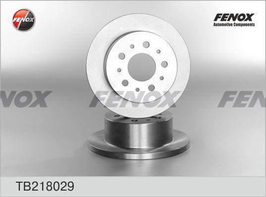 Fenox TB218029 Rear brake disc, non-ventilated TB218029