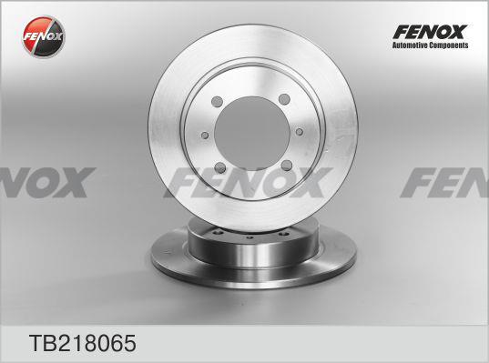 Fenox TB218065 Rear brake disc, non-ventilated TB218065