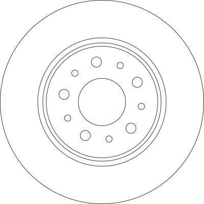 Alanko 304855 Rear brake disc, non-ventilated 304855