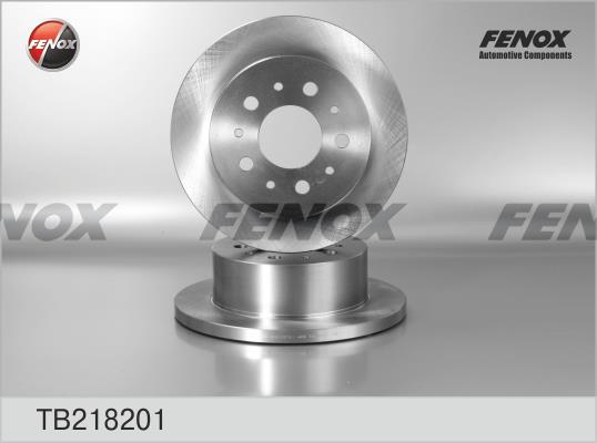 Fenox TB218201 Rear brake disc, non-ventilated TB218201