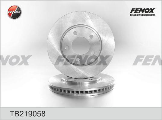 Fenox TB219058 Front brake disc ventilated TB219058
