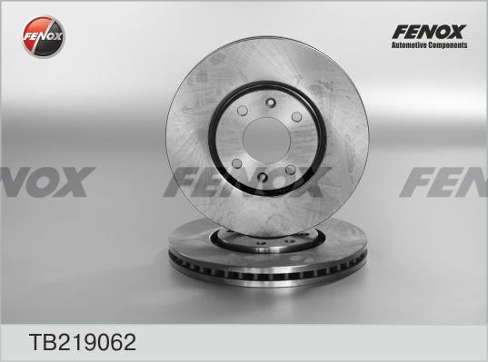 Fenox TB219062 Front brake disc ventilated TB219062