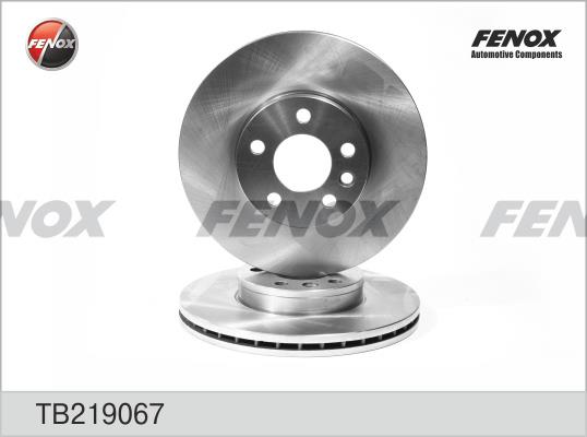 Fenox TB219067 Front brake disc ventilated TB219067