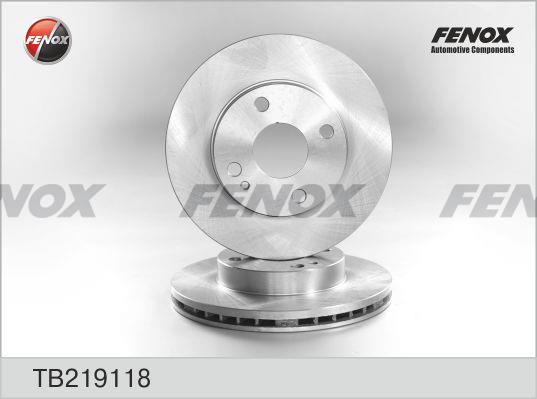 Fenox TB219118 Front brake disc ventilated TB219118
