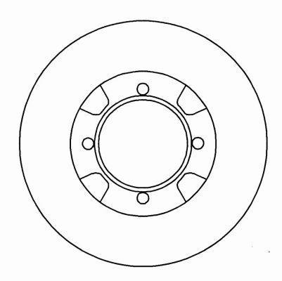Alanko 304272 Unventilated front brake disc 304272