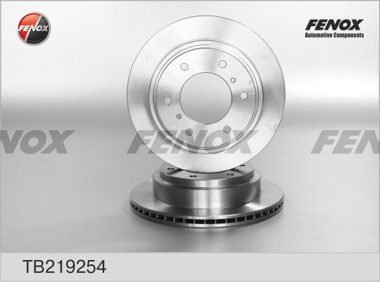 Fenox TB219254 Rear ventilated brake disc TB219254