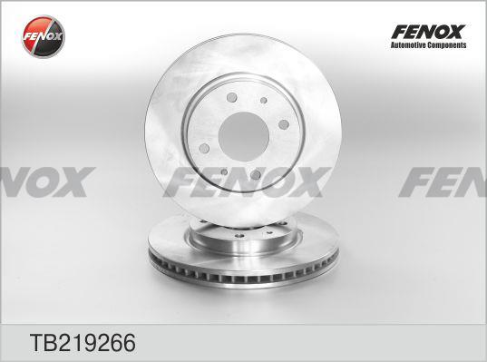 Fenox TB219266 Front brake disc ventilated TB219266