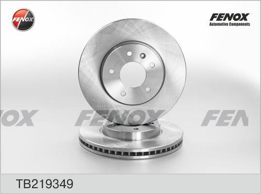 Fenox TB219349 Front brake disc ventilated TB219349