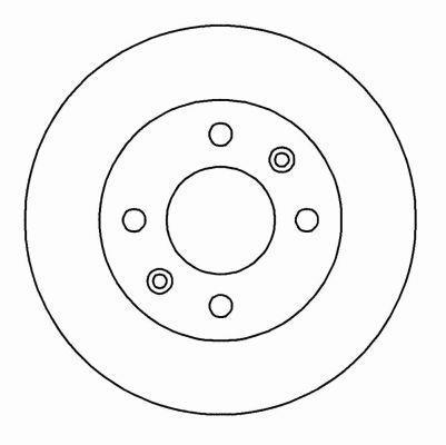 Alanko 304198 Unventilated front brake disc 304198