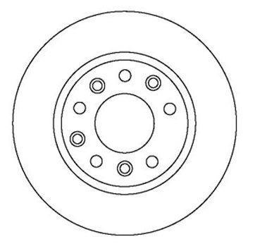 Alanko 304201 Rear brake disc, non-ventilated 304201