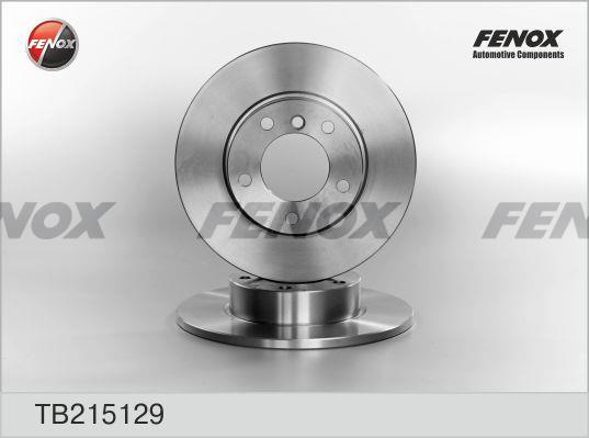 Fenox TB215129 Unventilated front brake disc TB215129