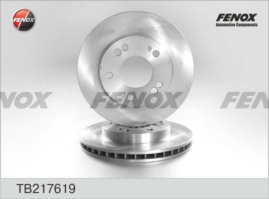 Fenox TB217619 Front brake disc ventilated TB217619