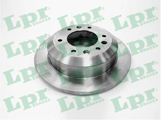 LPR K2008P Rear brake disc, non-ventilated K2008P