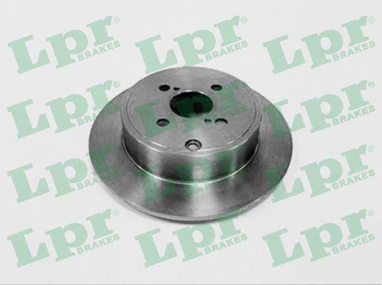 LPR T2026P Rear brake disc, non-ventilated T2026P
