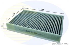 Comline EKF368A Activated Carbon Cabin Filter EKF368A