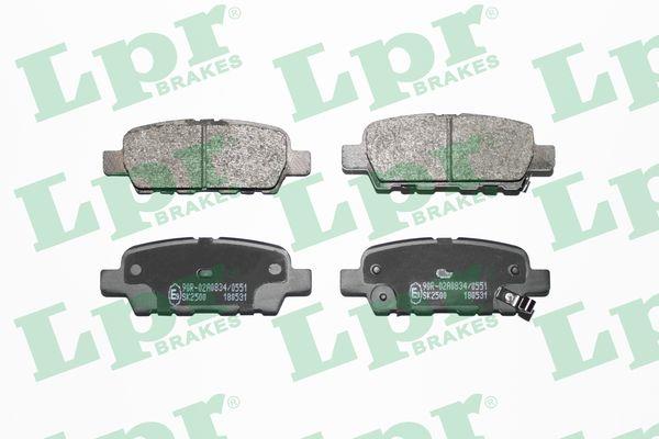 LPR 05P1862 Brake Pad Set, disc brake 05P1862