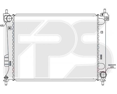 FPS FP 32 A45-X Radiator, engine cooling FP32A45X