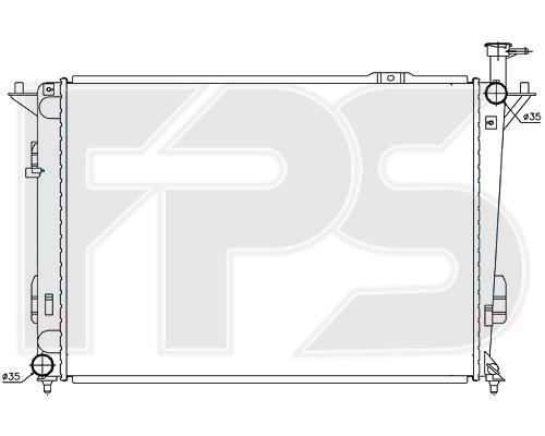 FPS FP 32 A277-X Radiator, engine cooling FP32A277X