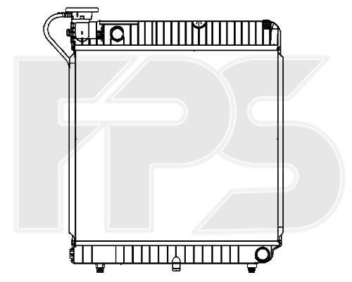 FPS FP 46 A743-X Radiator, engine cooling FP46A743X