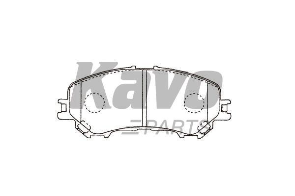 Front disc brake pads, set Kavo parts BP-6632