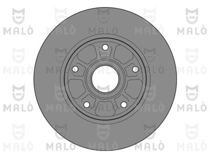 Malo 1110480 Rear brake disc, non-ventilated 1110480