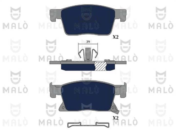 Malo 1051202 Brake Pad Set, disc brake 1051202