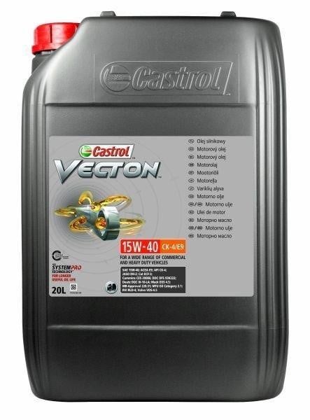 15C372 Castrol Engine Oil CASTROL VECTON 15W-40 CK-4/E9, 20L