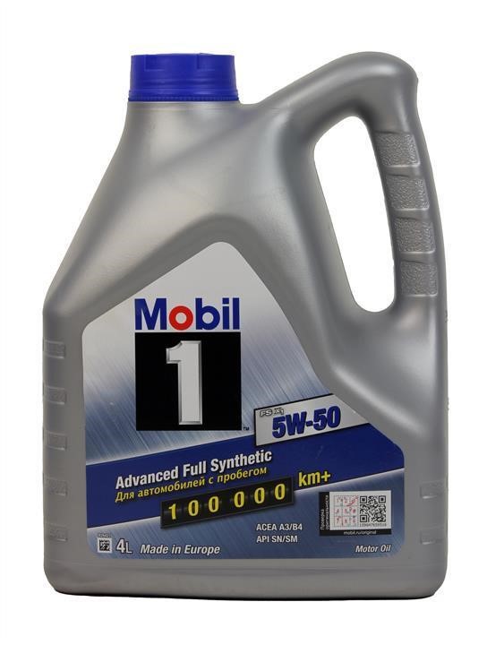 Mobil 143639 Engine oil Mobil 1 Full Synthetic X1 5W-50, 4L 143639