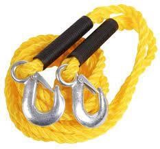 Carface DO CF12216A Tow rope with carabiners 3.2 m (polyamide, yellow) DOCF12216A