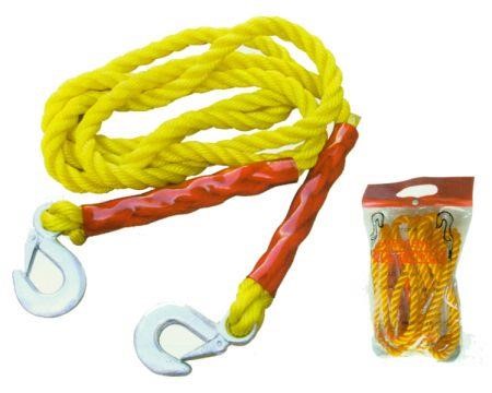 Carface DO CF12216B Tow rope with carabiners 3,5 m, Ø 16 mm (polyamide, orange) DOCF12216B