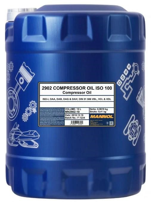 MN290210 Mannol Compressor oil MANNOL Compressor Oil ISO 100, 10 l