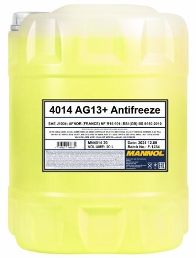 Mannol MN4014-10 Frostschutz MANNOL Antifreeze Advanced 4014 AG13+ gelb, gebrauchsfertig -40C, 10 l MN401410
