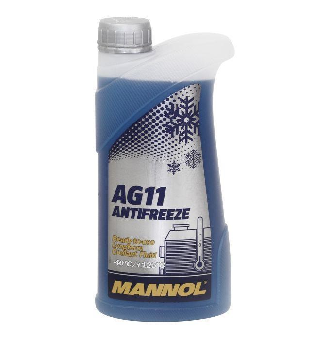 Mannol CFL04393 Frostschutzmittel MANNOL Antifreeze Longterm 4011 AG11 blau, gebrauchsfertig -40C, 1 l CFL04393