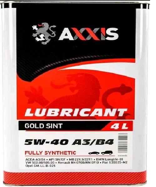 AXXIS 48021043870 Engine oil AXXIS Gold Sint 5W-40, 4L 48021043870