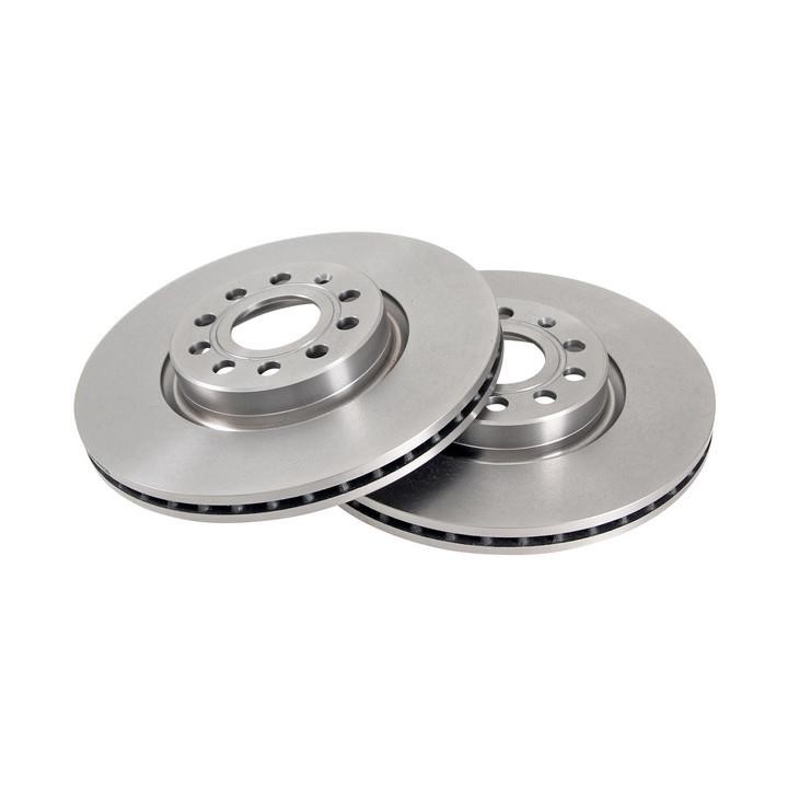 Front brake disc ventilated ABS 17558