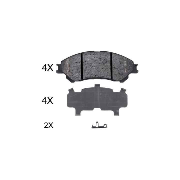 ABS 35031 Brake Pad Set, disc brake 35031