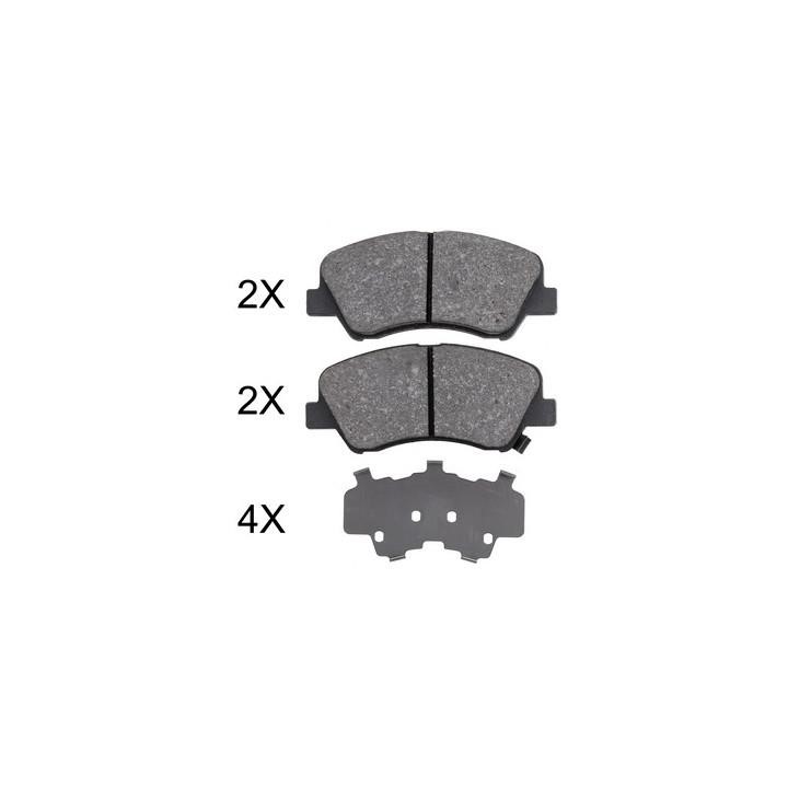 ABS 37916 Front disc brake pads, set 37916