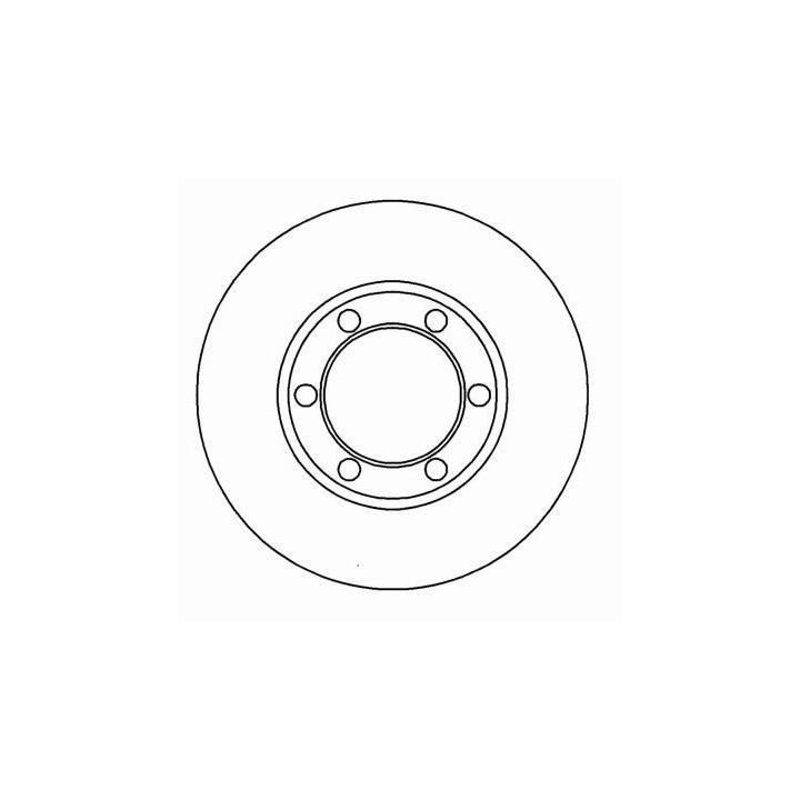 ABS 15651 Front brake disc ventilated 15651