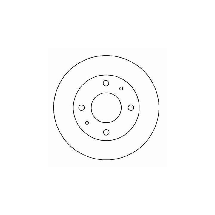 ABS 16194 Front brake disc ventilated 16194
