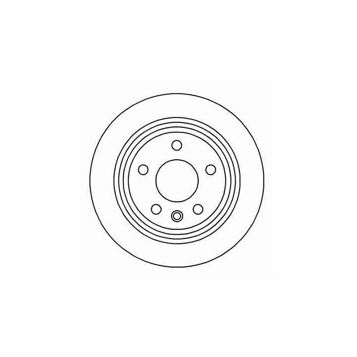 Rear vented brake disc ABS 16340