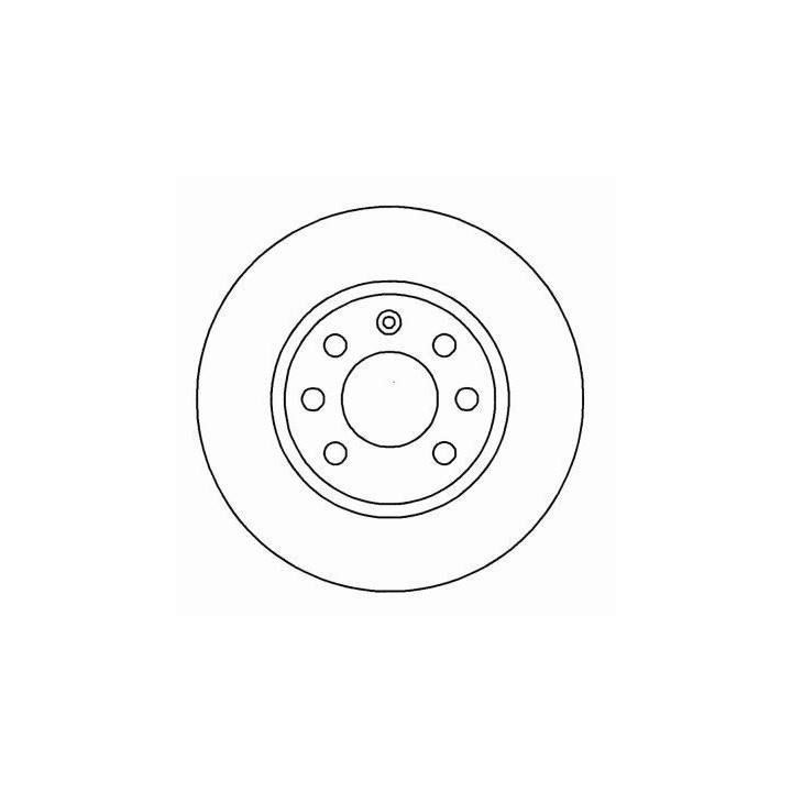 ABS 15929 Unventilated front brake disc 15929