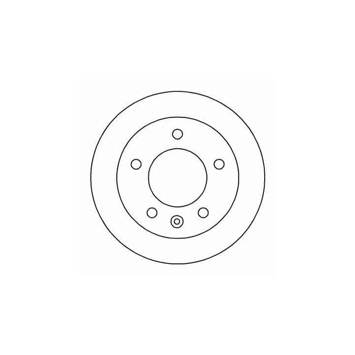 Front vented brake disc ABS 16453