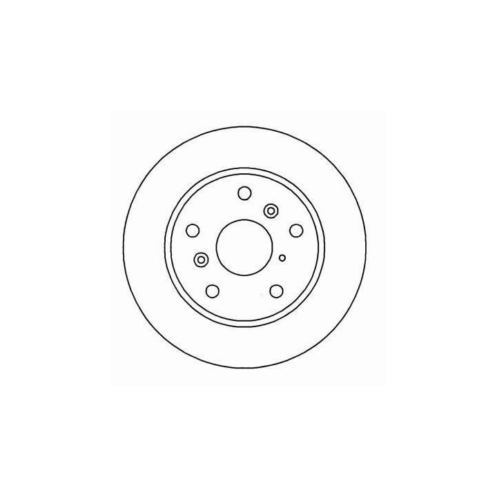 ABS 15950 Front brake disc ventilated 15950