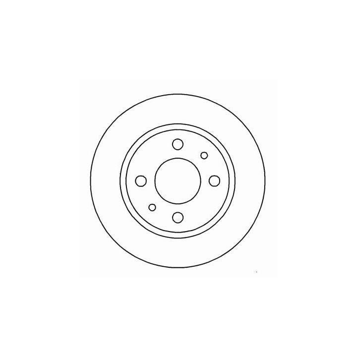 ABS 16596 Brake disc 16596