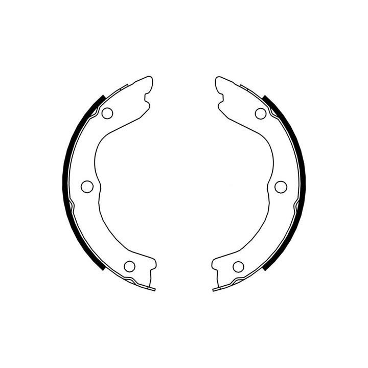 ABS 9179 Parking brake shoes 9179