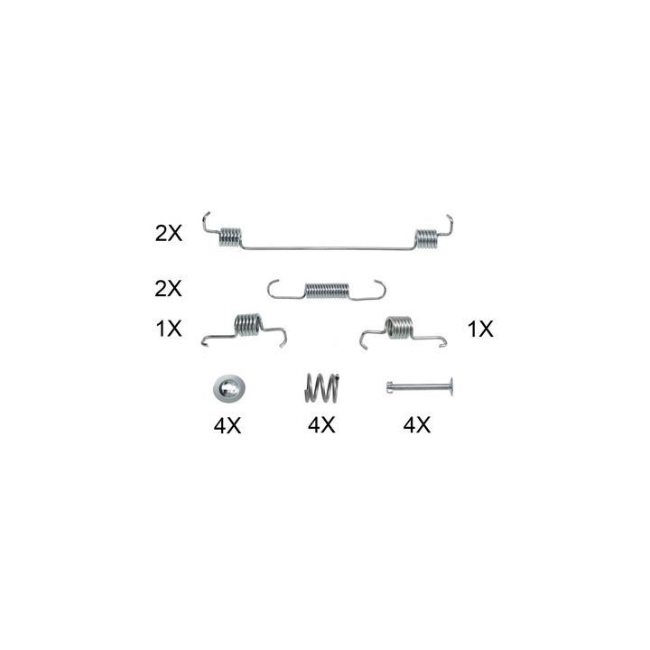 ABS 0018Q Brake pad fitting kit 0018Q 0018Q ABS Brake pad fitting kit