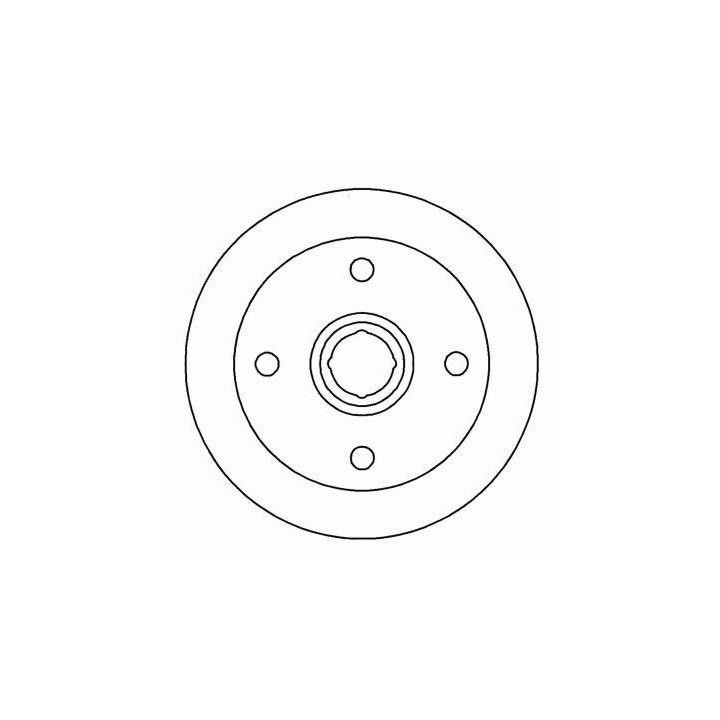 ABS 15563 Brake disc 15563