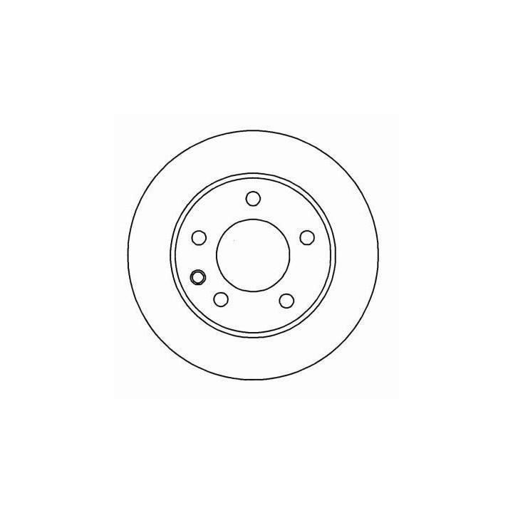 ABS 15819 Front brake disc ventilated 15819
