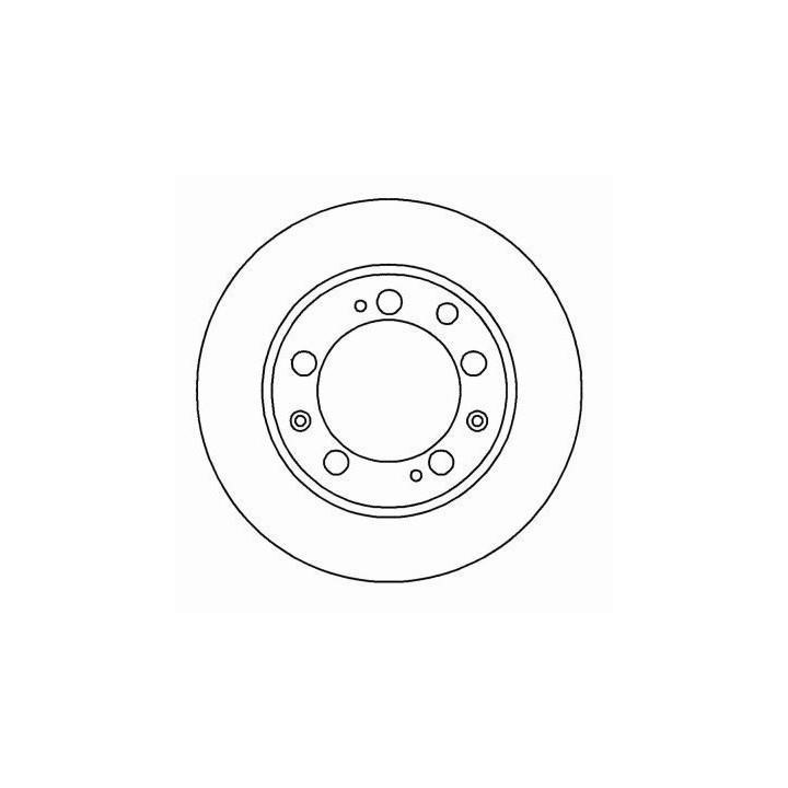 ABS 15886 Rear ventilated brake disc 15886